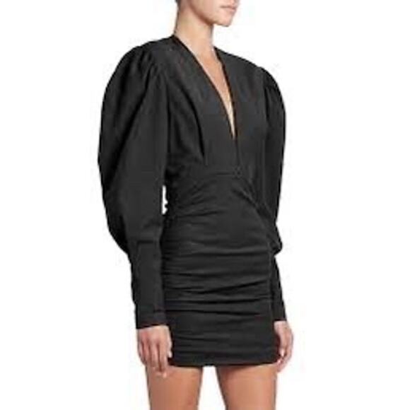 Isabel Marant Stella Puff Sleeve Mini Dress - Picture 2 of 10